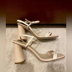 Sam Edelman KIA BLOCK HEEL SANDAL NUDE size 8
